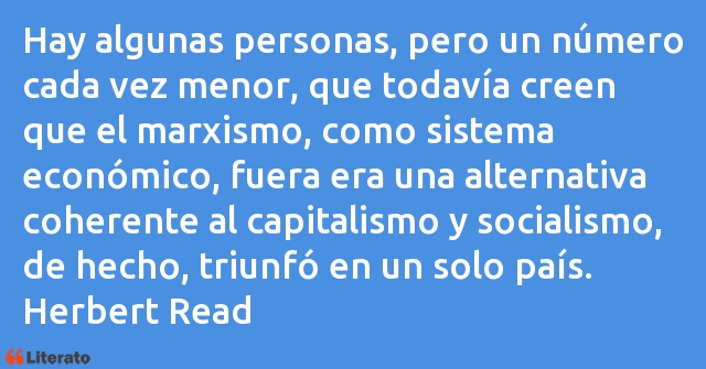 Frases de Herbert Read