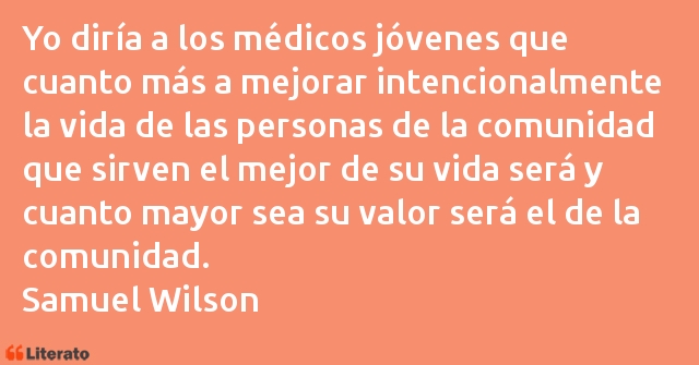 Frases de Samuel Wilson