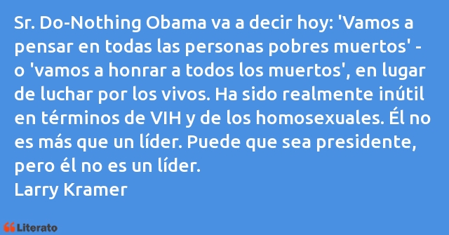 Frases de Larry Kramer