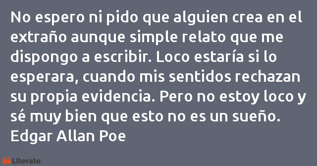 Frases de Edgar Allan Poe