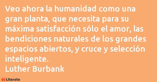 Frases de Luther Burbank