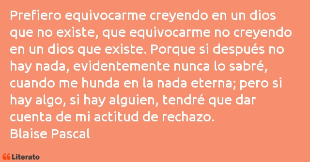 Frases de Blaise Pascal