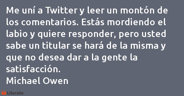 Frases de Michael Owen