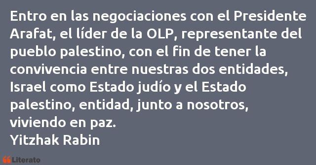 Frases de Yitzhak Rabin