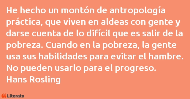 Frases de Hans Rosling