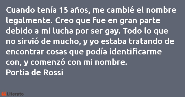 Frases de Portia de Rossi
