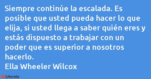 Frases de Ella Wheeler Wilcox