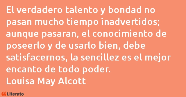 Frases de Louisa May Alcott