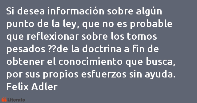 Frases de Felix Adler