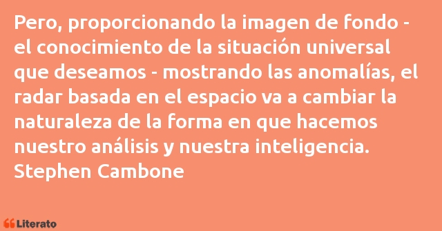 Frases de Stephen Cambone