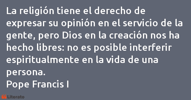 Frases de Papa Francisco