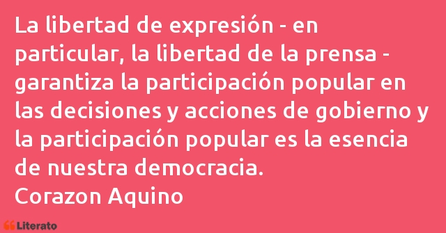 Frases de Corazon Aquino