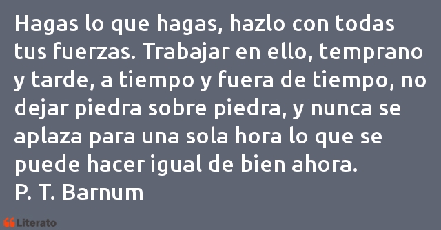 Frases de P. T. Barnum