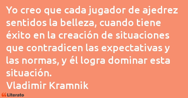 Frases de Vladimir Kramnik