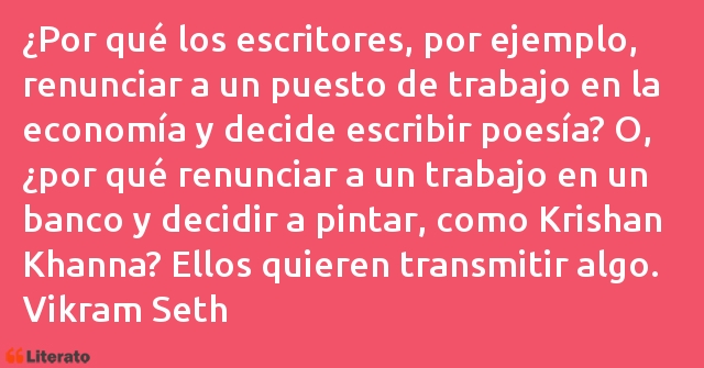 Frases de Vikram Seth