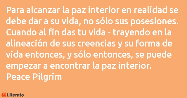 Frases de Peace Pilgrim