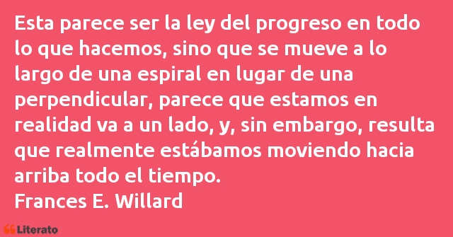 Frases de Frances E. Willard