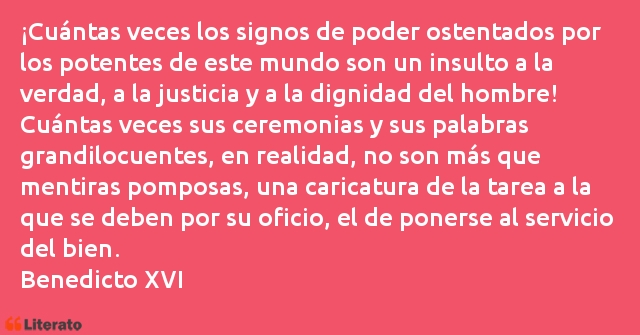 Frases de Benedicto XVI