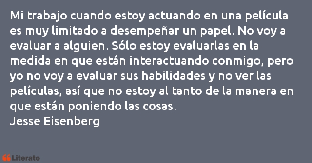 Frases de Jesse Eisenberg