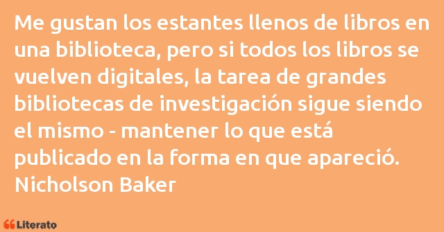 Frases de Nicholson Baker