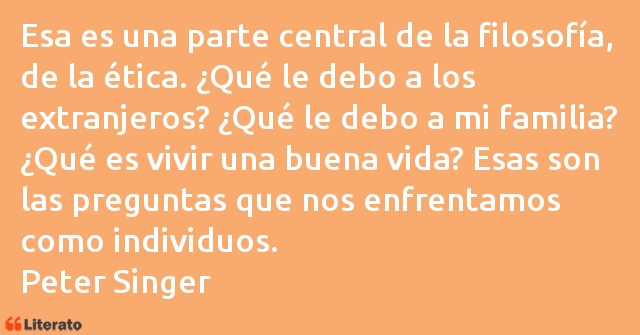 Frases de Peter Singer