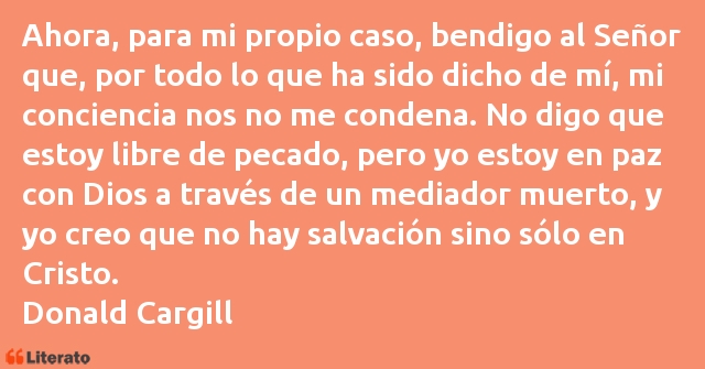 Frases de Donald Cargill