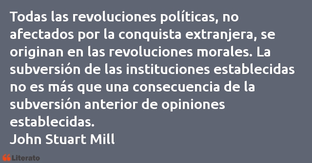 Frases de John Stuart Mill