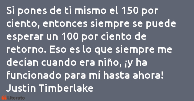 Frases de Justin Timberlake