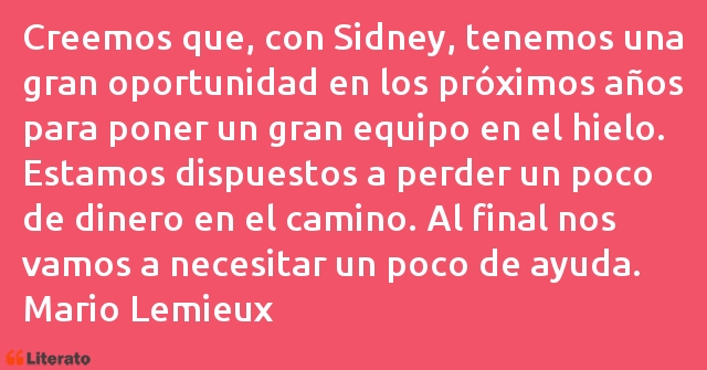 Frases de Mario Lemieux