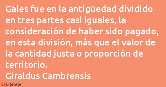 Frases de Giraldus Cambrensis