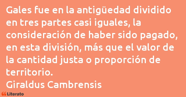 Frases de Giraldus Cambrensis