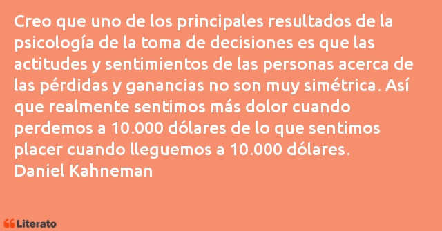 Frases de Daniel Kahneman