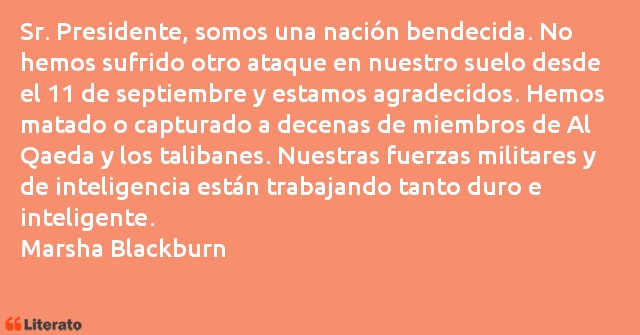 Frases de Marsha Blackburn