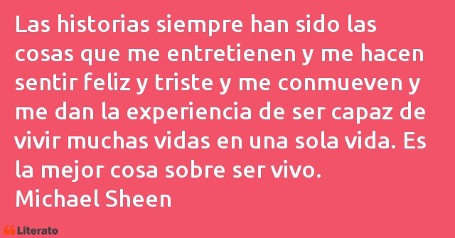 Frases de Michael Sheen