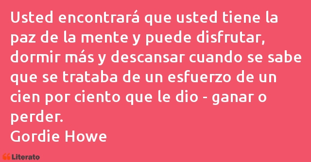 Frases de Gordie Howe