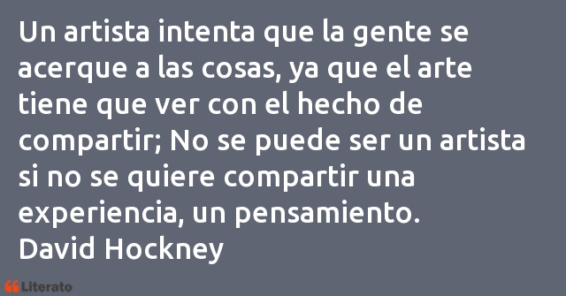 Frases de David Hockney