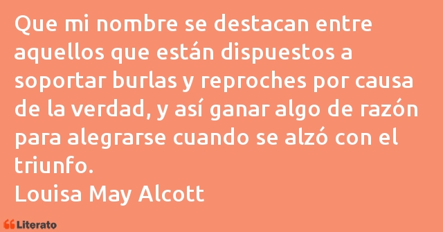 Frases de Louisa May Alcott