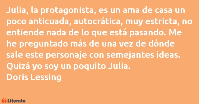 Frases de Doris Lessing