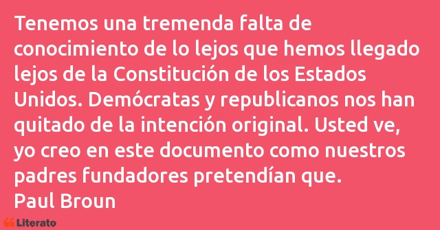 Frases de Paul Broun