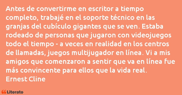 Frases de Ernest Cline