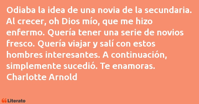 Frases de Charlotte Arnold