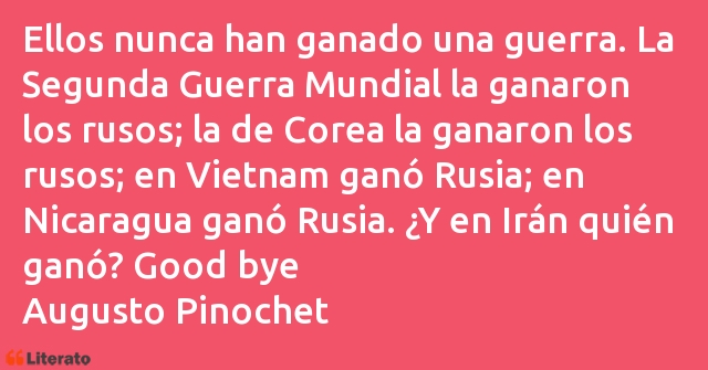 Frases de Augusto Pinochet