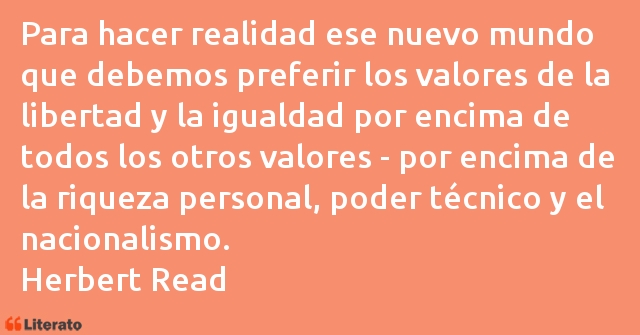 Frases de Herbert Read