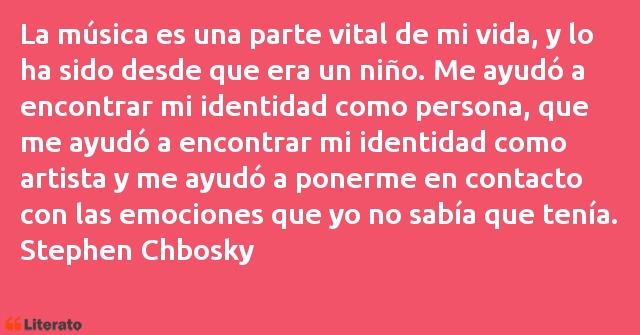 Frases de Stephen Chbosky