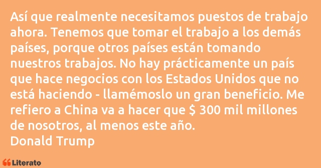 Frases de Donald Trump