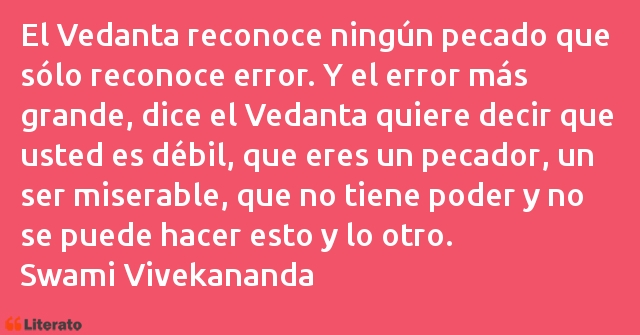 Frases de Swami Vivekananda