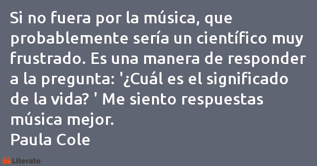 Frases de Paula Cole