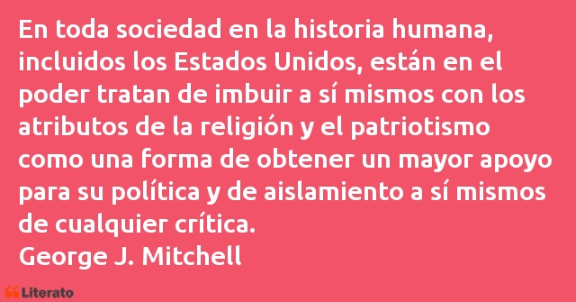 Frases de George J. Mitchell