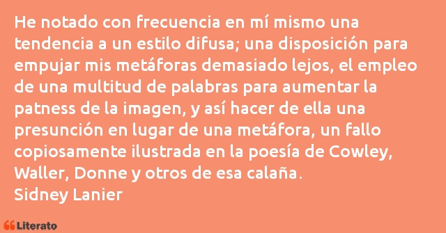 Frases de Sidney Lanier