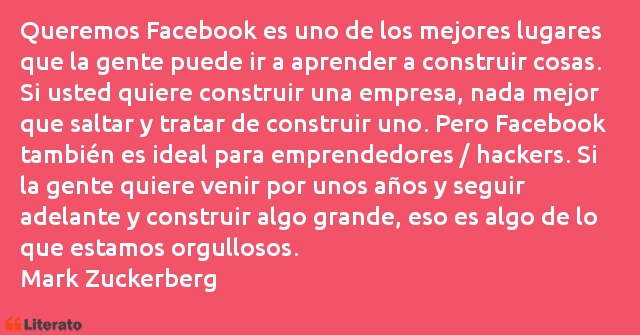 Frases de Mark Zuckerberg